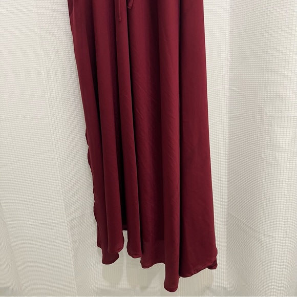 Astr The Label Cowl Slip Midi Dress Wine Size Medium - Picture 11 of 16